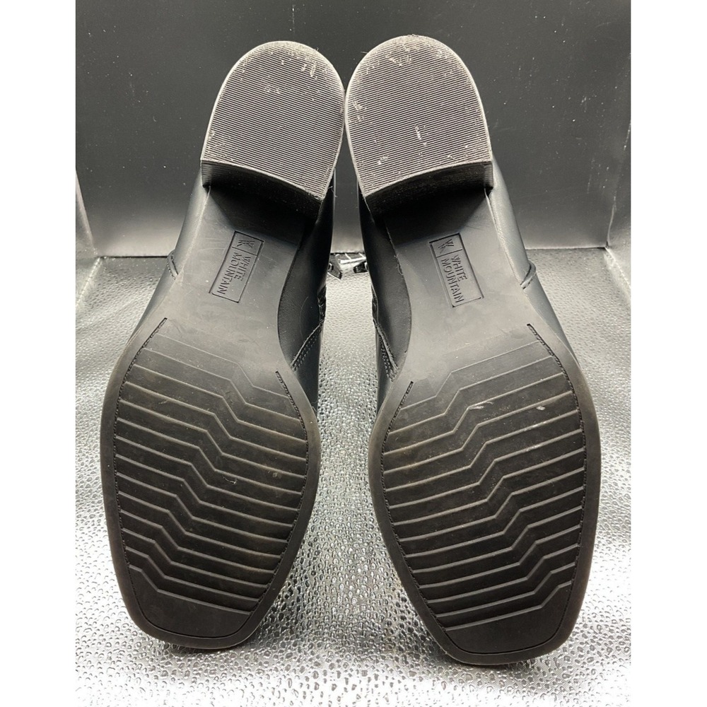 White Mountain Women's Black Chunky Heeled Boots Size 8.5 - Picture 2 of 4